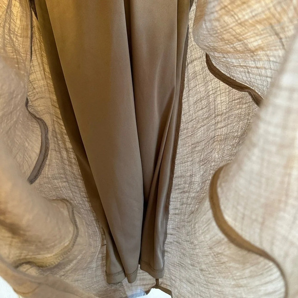 Luxology slip on sleeveless taupe dress. - Picture 7 of 8